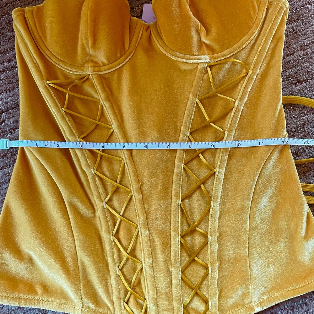 Savage x Fenty Velvet Vixen Corset in Honeycomb - S - Picture 8 of 8